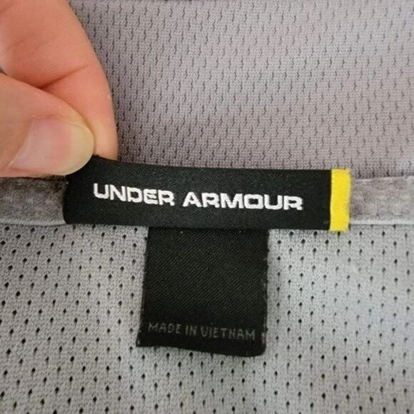 Under Armour Lightweight Full Zip Jacket Gray Men Size L Training Athletic - Picture 9 of 13
